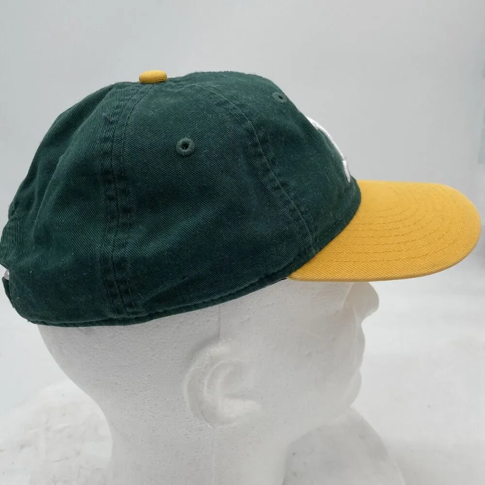 Oakland A's Youth Baseball Hat. Adjustable Green/Yellow 9Forty New Era 2017